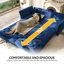 Canapé-lit escamotable en velours 74,4 po Compression-1125321558