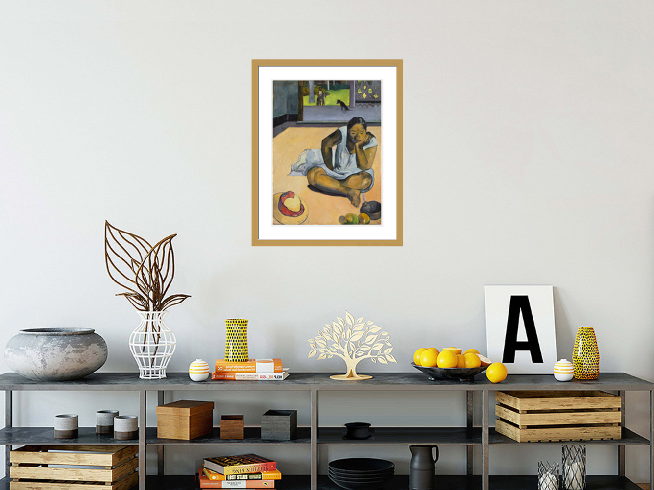 1000Museums Te Faaturuma (The Brooding Woman) by Paul Gauguin - Framed ...