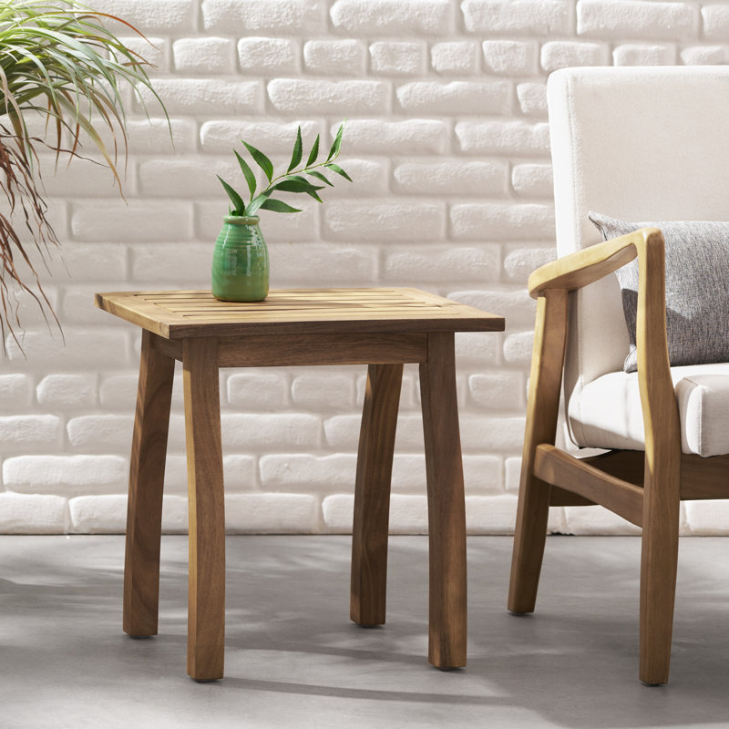 Table d'appoint Broadi, Brun