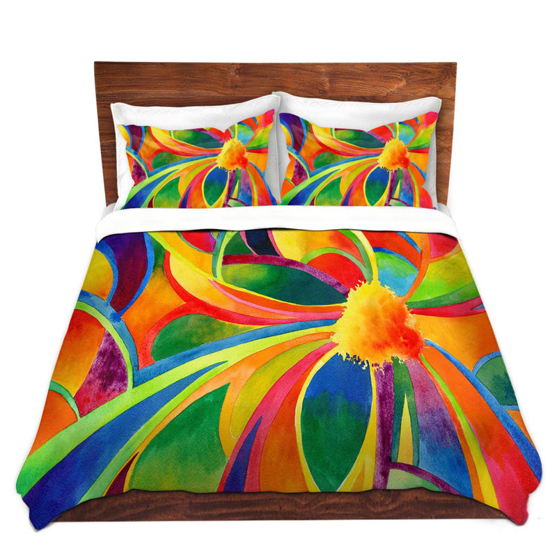 Abstract Duvet Cover Set, 1 Twin Duvet Cover + 1 Standard Sham