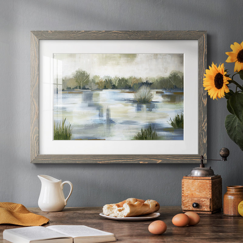 " Roads Not Taken " Painting Print, 22" H x 32" W x 1.5" D, Gray
