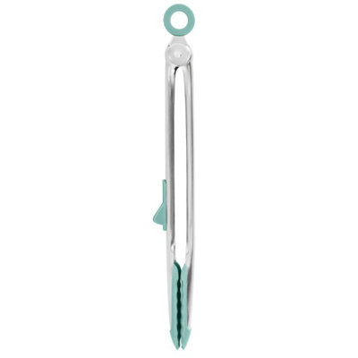 Silicone Tip Top Tongs - Light Aqua