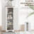 Single Barn Door Accent Cabinet For Living Room, Floor Pantry Cabinet