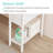 Shamauri Computer Desk with Drawers Writing Desk Gaming Desk-1986851024