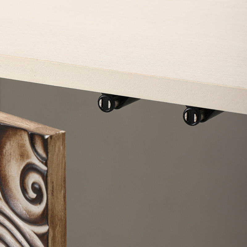 Carved 2-Door Storage Accent Cabinet