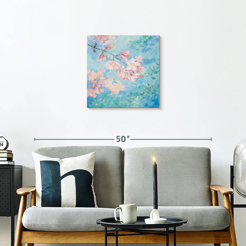 Yoshino Cherry Blossom I, 20" H x 20" W