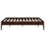 Base de lit plateforme moderne en bois avec lattes de bois et support en métal fiable-752141531