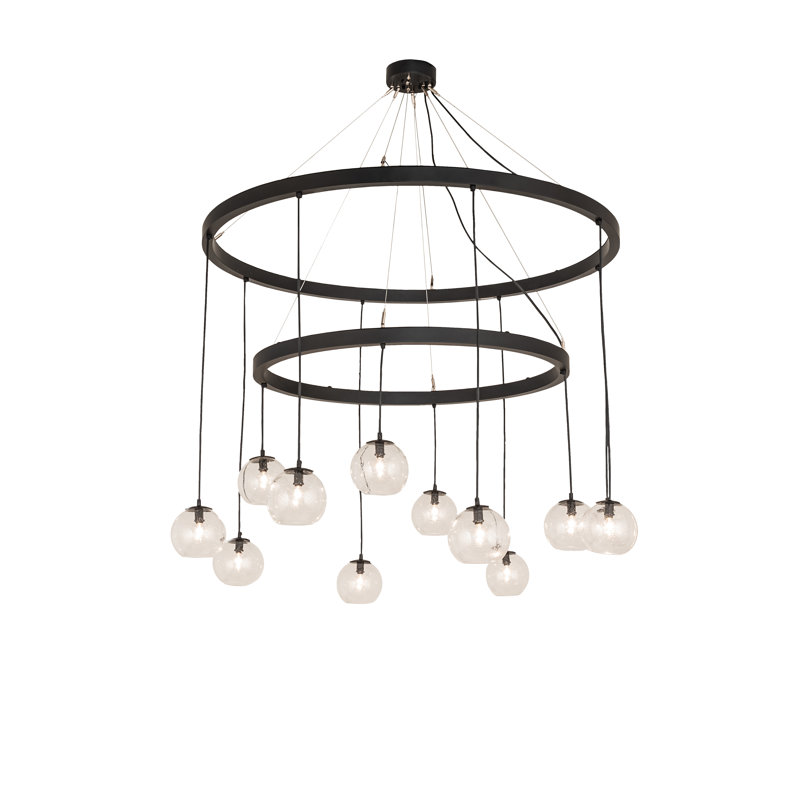 Lustre 12 lumières à deux niveaux Aralyn
