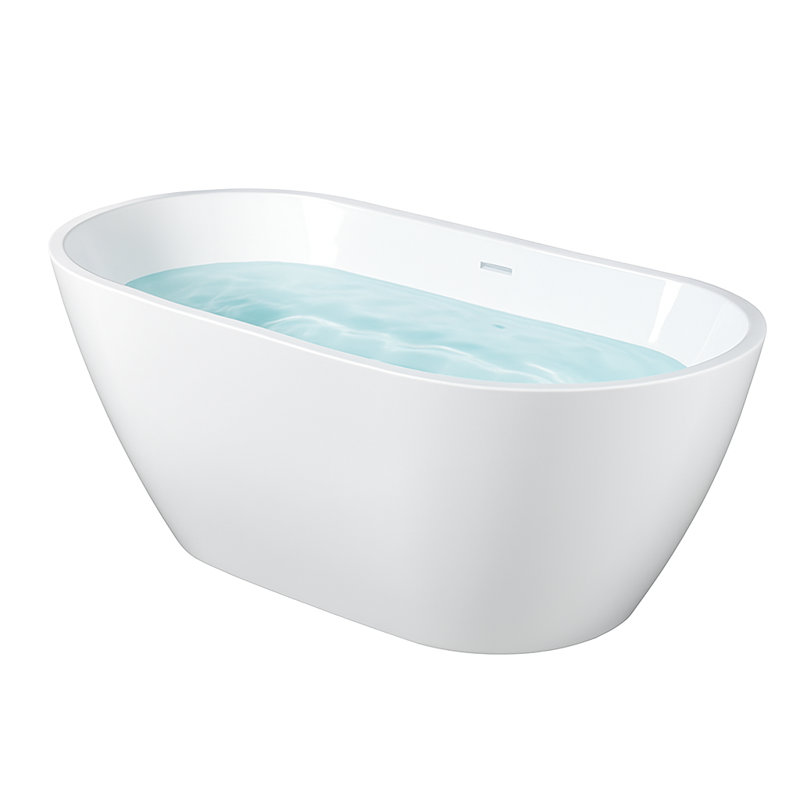 67'' x 29'' Freestanding Soaking Acrylic Bathtub