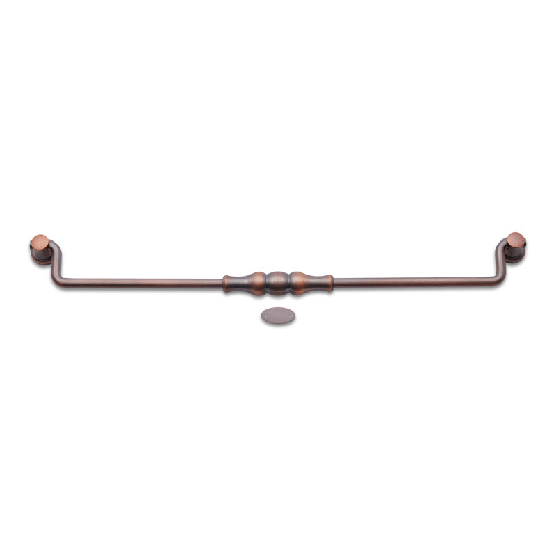 Poignée tombante perlée 12 po CP Series, Distressed Copper