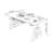 Nut-brown + Black Rectangular Hight adjustable Solid Wood + Steel with 1 drawers desk-108219250