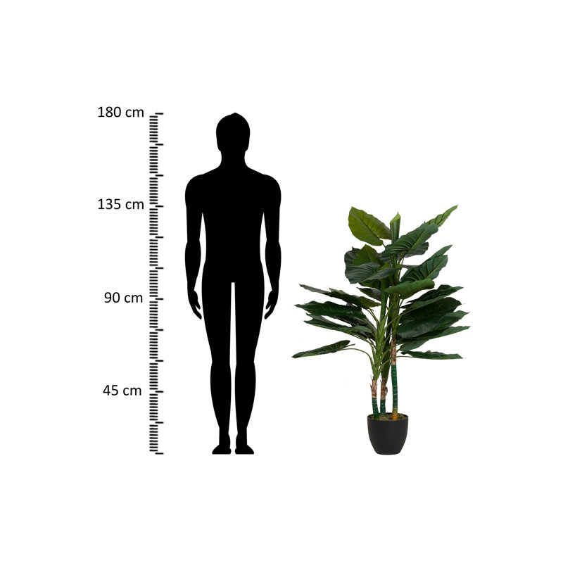 133cm Faux Banana Leaf Plant in Pot