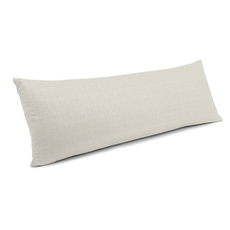 Housse de coussin rectangulaire et insert, 12 po x 24 po, Gris clair