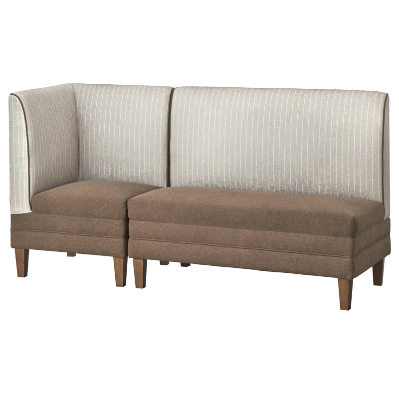 Carissia Lauralee Bench And Corner Chair Set, Brown