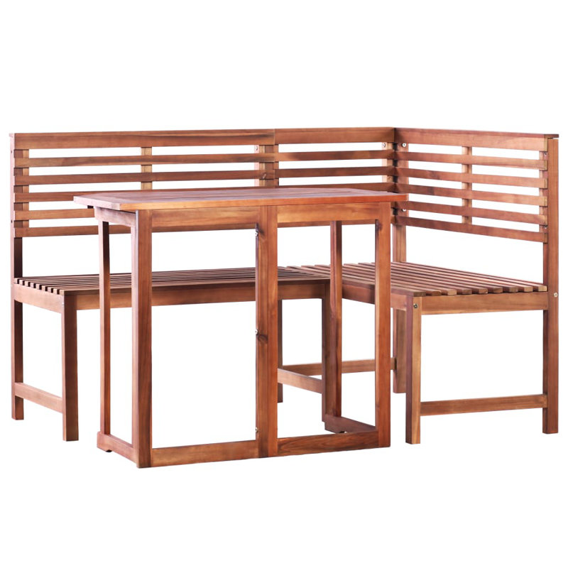 Oswaldo Rectangular 3 - Person Dining Set