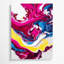 Abstrait art fluide sur toile beige 46-552380833