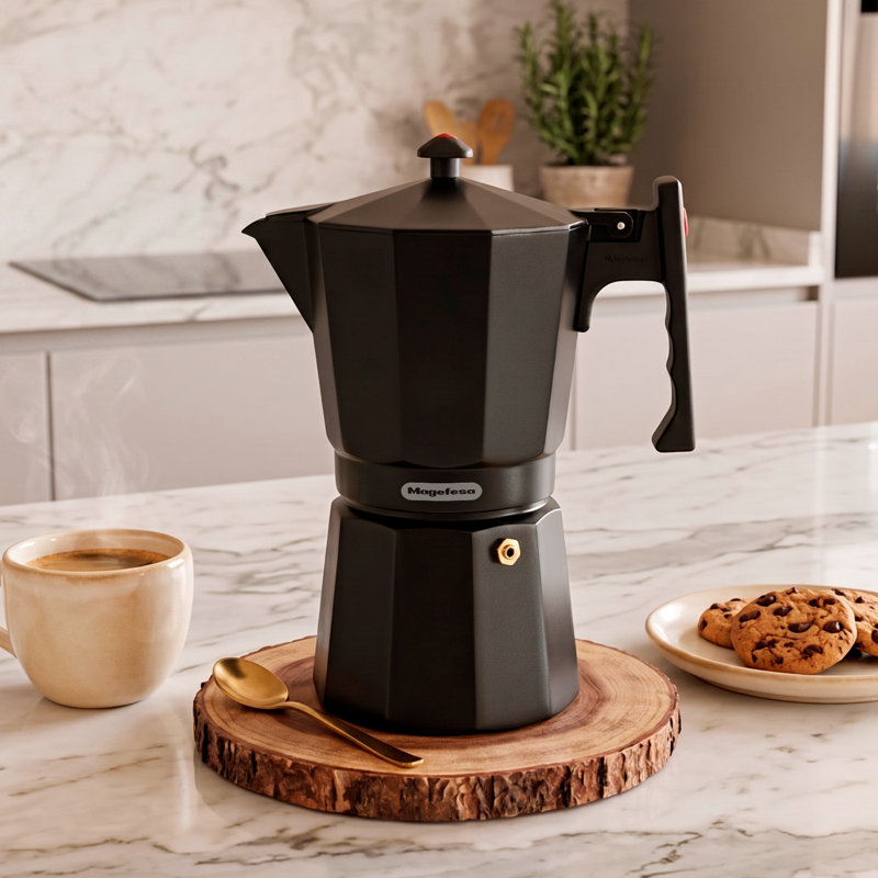 Cafetière noire Magefesa, 12 Cups, Black
