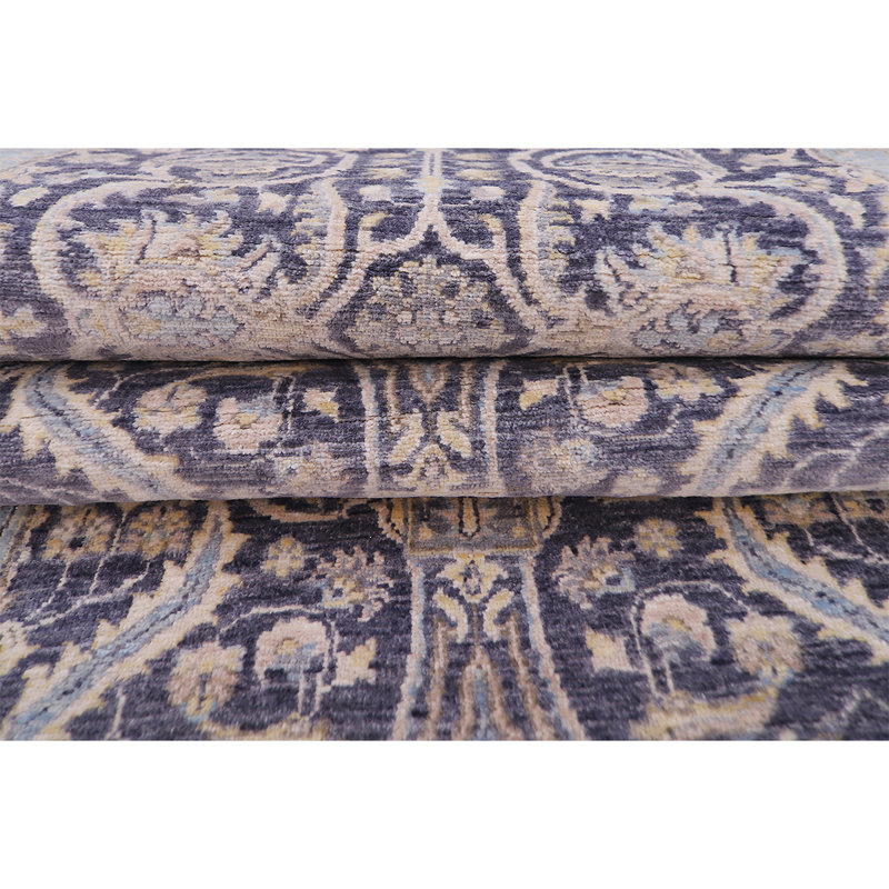 Tapis de couloir bleu marine / bleu / beige de haute qualité Ziegler 3000