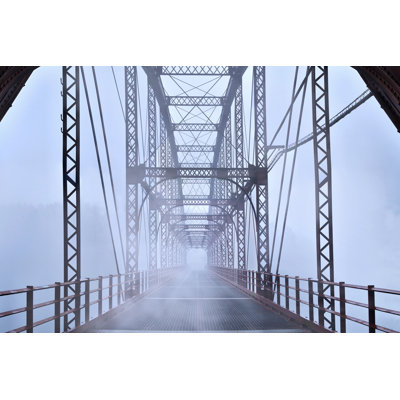 Misty Bridge by James McLoughlin - Wrapped Canvas Print