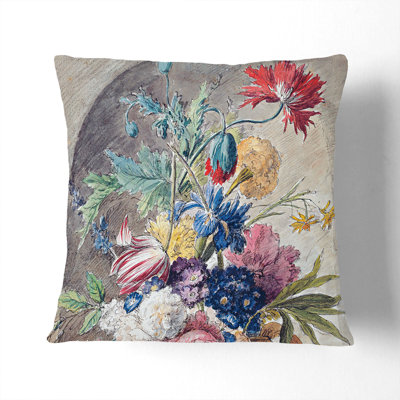 Still Life With Flowers Vol.2 Square Throw Cushion