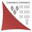 Toile d'ombrage triangulaire Colourtree avec trousse de quincaillerie d'installation-92296164-58148940