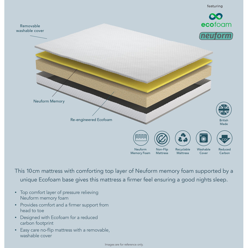 Komfi Luxe Foam Mattress, Kingsize (5')