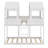 Wood Bunk Bed With Roof, Window, Guardrail-273623673