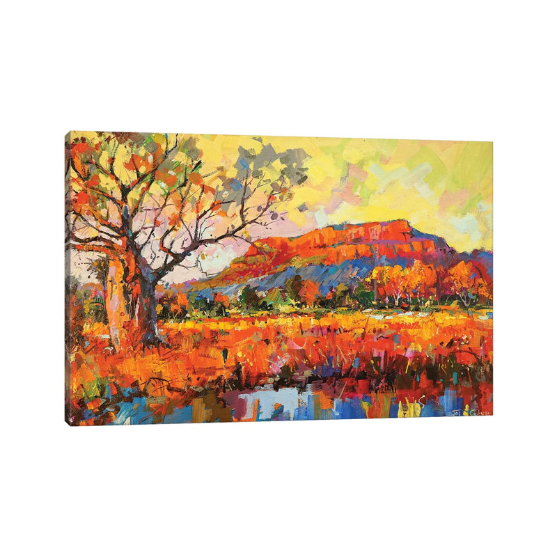 Golden Outback by Jos Coufreur - Wrapped Canvas Print, 20.32cm H x 30.48cm W x 1.905cm D