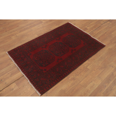Tapis de vestibule oriental afghan Elephant