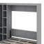 Lit escamotable double avec tablettes, garde-robe et DEL-1485247381-1485247380