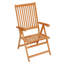Chaise de jardin inclinable en teck Brault-2029827203