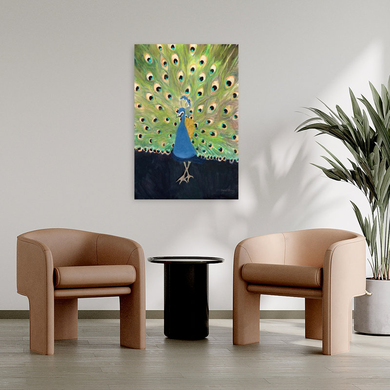 Art contemporain, architecture d'oiseaux, art tropical, H 36 po x l 24 po