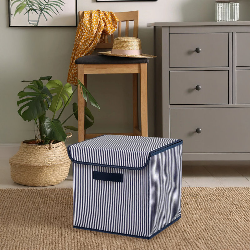 Boîte de rangement en feutre Cubby, Marine