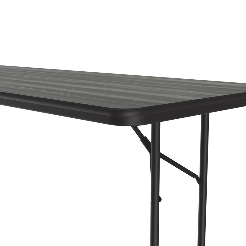 Table pliante rectangulaire 72'', Noir, H 29 po x L 48 po x l 24 po