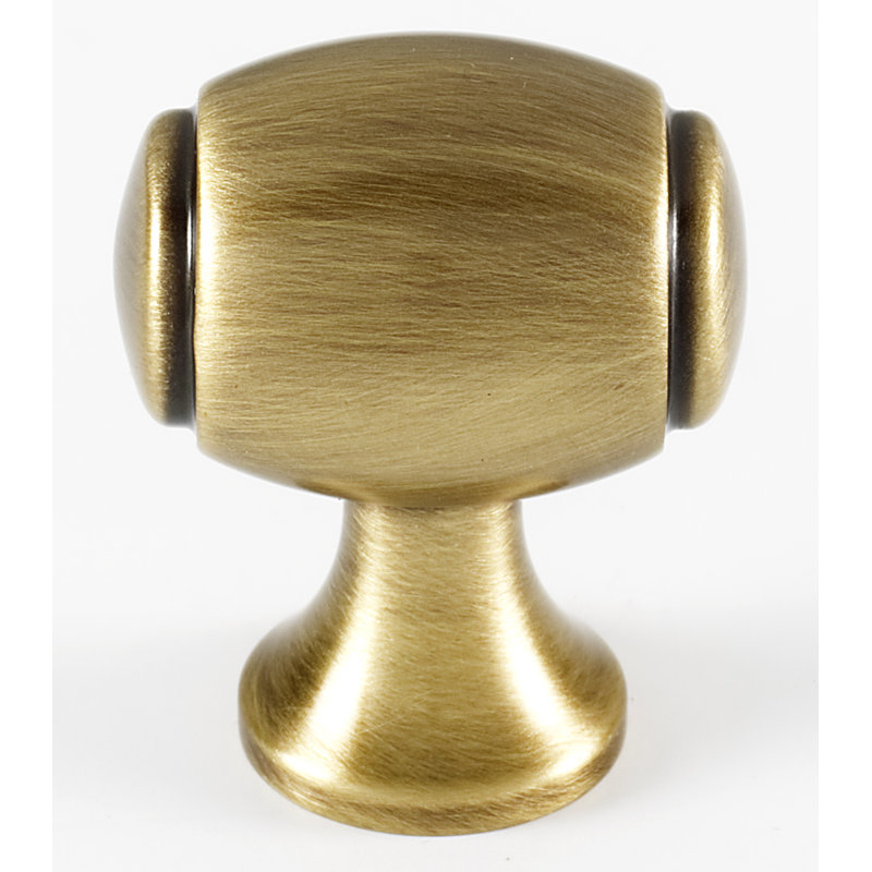 Poignée ovale Royale Barrel, H 1,25 po x l 0,63 po x P 1,13 po, Antique English