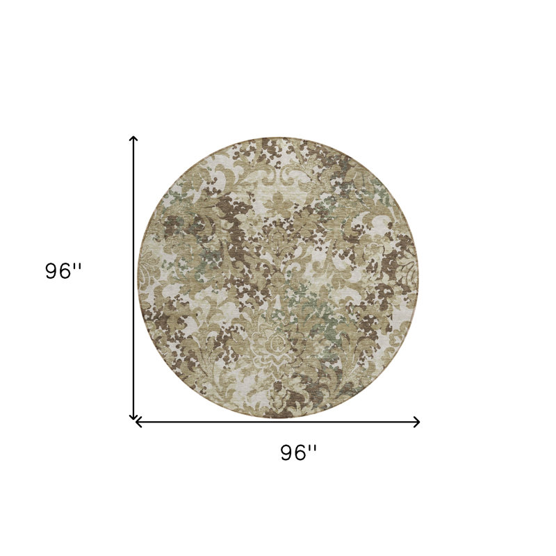 Tapis rond 8 po