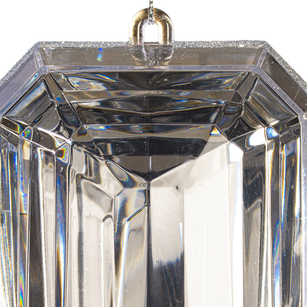 8" Shatterproof Holiday Ornament, Silver