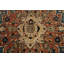 Tapis bleu / brun / beige en laine noué à la main de conception unique 12 pi 2 po x 15 pi 6 po New Age