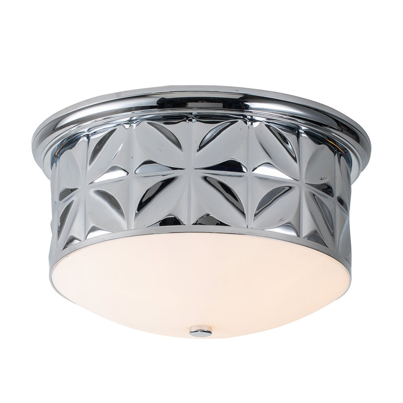 Epsilon Aged Brass Flushmount, Chrome