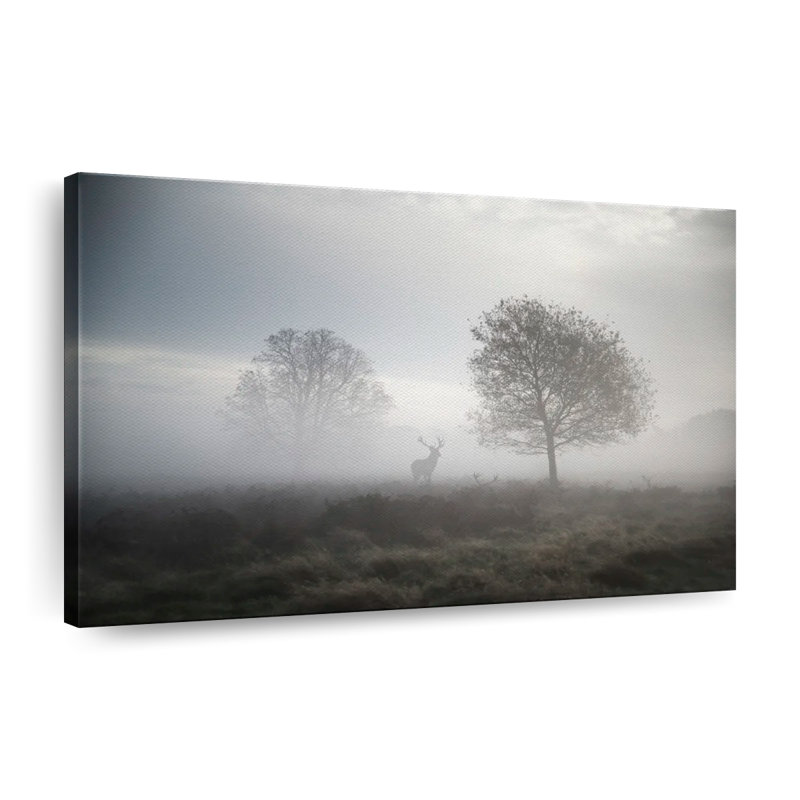 «Hunting at Dusk», reproduction sur toile tendue, H 8 po x l 12 po x P 1 po