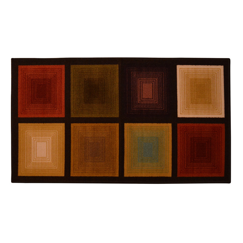 Geometric Indoor Rug, Rectangle 2'2" x 3'9"