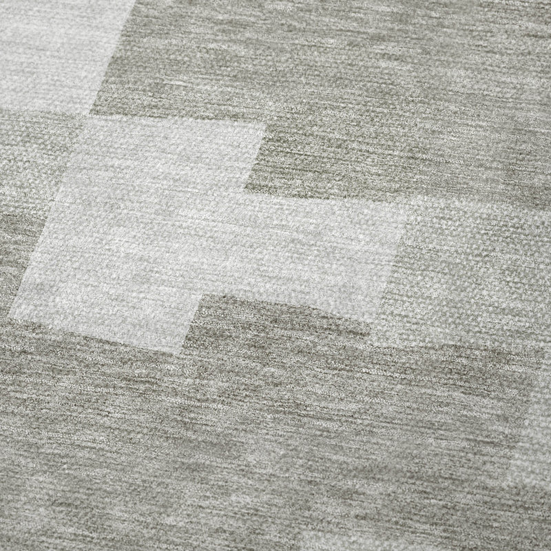 Jeté en sherpa Addison, Taupe géométrique 2