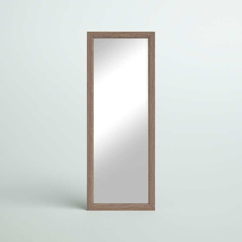 Beckville Wood Flat Floor Mirror