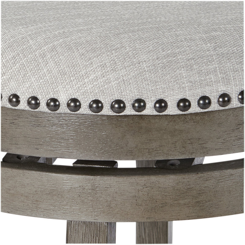 Tabouret de comptoir pivotant 26 po Beedle, Gris Antique / Gris