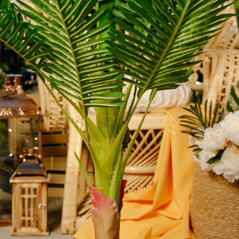 40'' Faux Palm Tree in Metal Pot