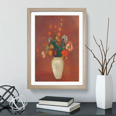 Vase of Flowers Vol.6 by Odilon Redon - Picture Frame Painting