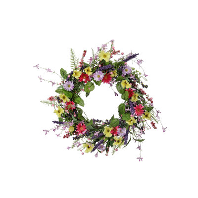 22" Country Wildflower Wreath