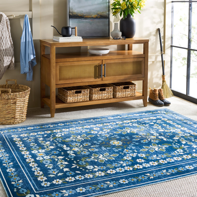 Tapis floral lavable à la machine MSRW 179 Performance, Rectangle 5 pi x 7 pi