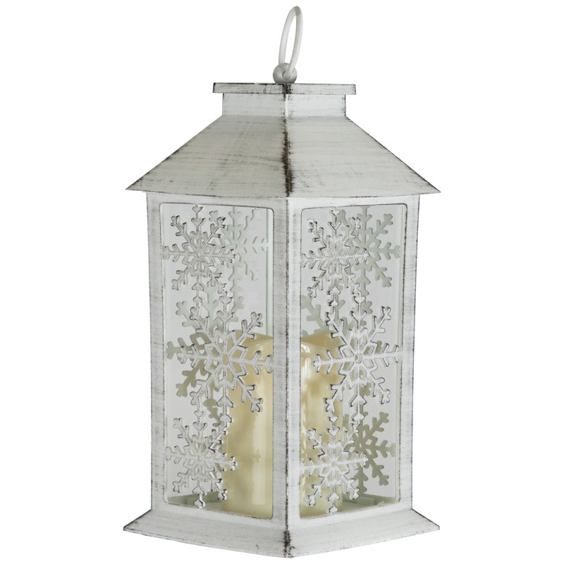 Lantern Candle Holder, White