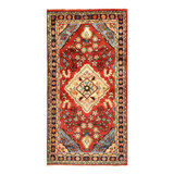 Miku Hand Woven Cotton and Wool Oriental Area Rug